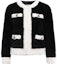 Order (Women) KARL LAGERFELD Black Faux Fur Long Sleeve Top with Contrast Pocket 226L1933999