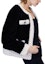 Details for (Women) KARL LAGERFELD Black Faux Fur Long Sleeve Top with Contrast Pocket 226L1933999