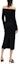 Shop (Women) KARL LAGERFELD Black Halterneck Midi Knit Long Sleeve Dress SS24 241L1330