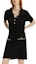 Lookbook (Women) KARL LAGERFELD Black Knit Short Sleeve V-Neck Crystal Dress. 241L1327