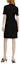 Shop (Women) KARL LAGERFELD Black Knit Short Sleeve V-Neck Crystal Dress. 241L1327