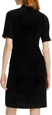 (Women) KARL LAGERFELD Black Knit Short Sleeve V-Neck Crystal Dress. 241L1327 Purchase (Women) KARL LAGERFELD Black Knit Short Sleeve V-Neck Crystal Dress. 241L1327