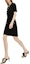 Details for (Women) KARL LAGERFELD Black Knit Short Sleeve V-Neck Crystal Dress. 241L1327