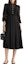 Shop (Women) KARL LAGERFELD Black Lace Pleated Midi Long Sleeve Casual Dress E36W1304