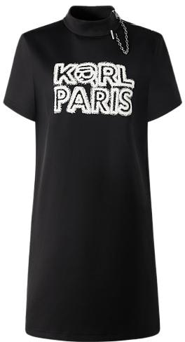 women-karl-lagerfeld-black-logo-print-short-sleeve-casual-dress-236-l13-e5