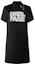 Order (Women) KARL LAGERFELD Black Logo Print Short Sleeve Casual Dress. 236L13E5