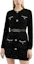 Purchase (Women) KARL LAGERFELD Black Long Sleeve Casual Dress with Button Detail. 221L2051