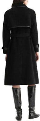 (Women) KARL LAGERFELD Black Long Sleeve Patchwork Overcoat Jacket. E37W1504999 Shop (Women) KARL LAGERFELD Black Long Sleeve Patchwork Overcoat Jacket. E37W1504999