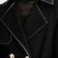 Purchase (Women) KARL LAGERFELD Black Long Sleeve Patchwork Overcoat Jacket. E37W1504999