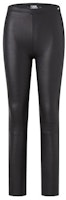 (Women) KARL LAGERFELD Black Mid-Waist Straight Leather Pants Casual 203W1900 (Women) KARL LAGERFELD Black Mid-Waist Straight Leather Pants Casual 203W1900