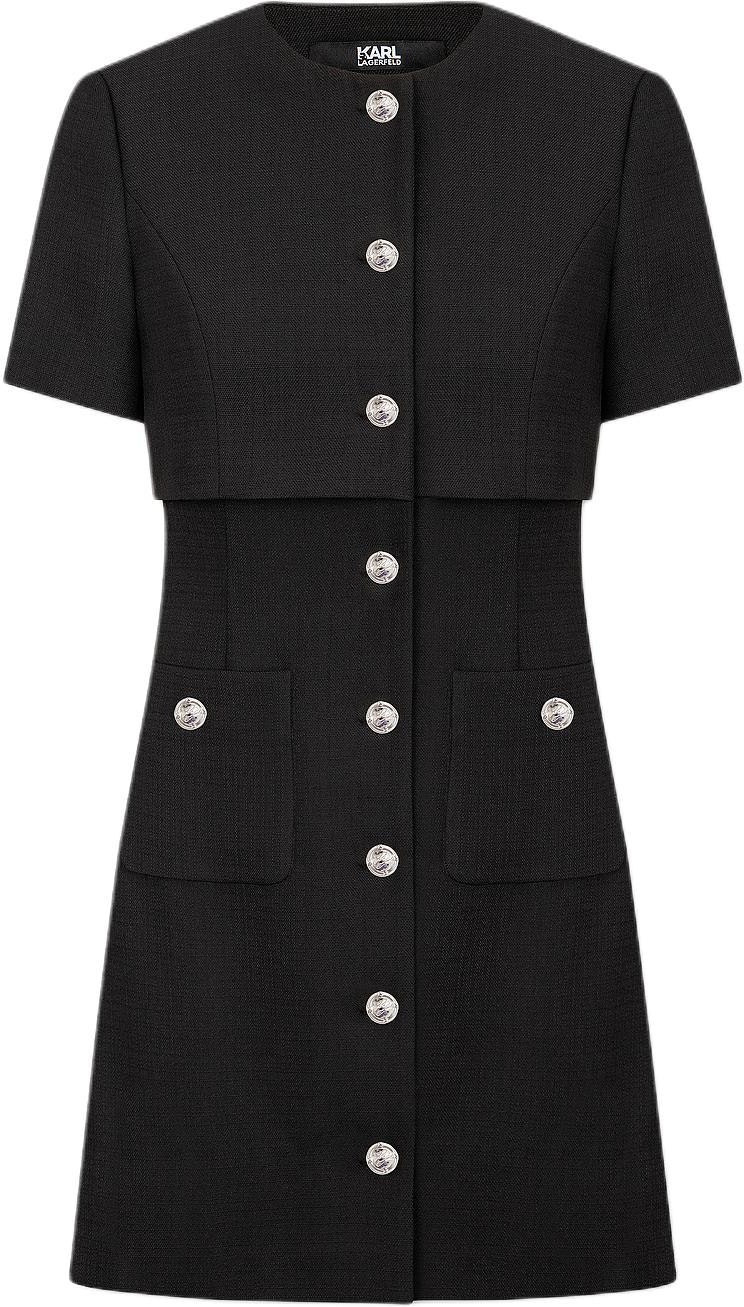 women-karl-lagerfeld-black-midi-button-up-short-sleeve-dress-e41-w1397