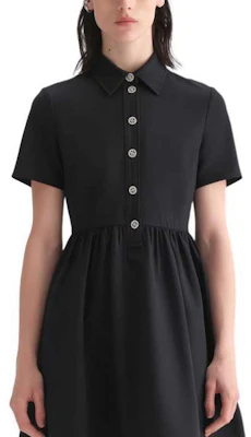 (W) KARL LAGERFELD Vestido Negro Midi Cuadrado Manga Corta SS24 Casual E32L1325-201413 Sizing (W) KARL LAGERFELD Vestido Negro Midi Cuadrado Manga Corta SS24 Casual E32L1325-201413