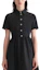 Sizing (W) KARL LAGERFELD Vestido Negro Midi Cuadrado Manga Corta SS24 Casual E32L1325-201413