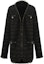 Order (Women) KARL LAGERFELD Black Open Front Long Sleeve Knit Cardigan 231L2035
