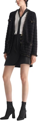 (Women) KARL LAGERFELD Black Open Front Long Sleeve Knit Cardigan 231L2035 Lookbook (Women) KARL LAGERFELD Black Open Front Long Sleeve Knit Cardigan 231L2035