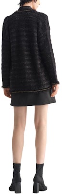 (Women) KARL LAGERFELD Black Open Front Long Sleeve Knit Cardigan 231L2035 Shop (Women) KARL LAGERFELD Black Open Front Long Sleeve Knit Cardigan 231L2035