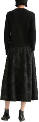 (Women) KARL LAGERFELD Black Pearl Trim Knit Cardigan Sweater E36W2013 Shop (Women) KARL LAGERFELD Black Pearl Trim Knit Cardigan Sweater E36W2013