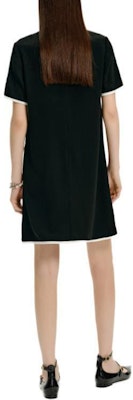 (Women) KARL LAGERFELD Black Short Sleeve Casual Dress with Contrast Trim. E42W13B2 Shop (Women) KARL LAGERFELD Black Short Sleeve Casual Dress with Contrast Trim. E42W13B2