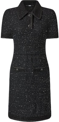 (Women) KARL LAGERFELD Black Short Sleeve Knit Mini Dress with Buttons. 236L1330 Buy (Women) KARL LAGERFELD Black Short Sleeve Knit Mini Dress with Buttons. 236L1330
