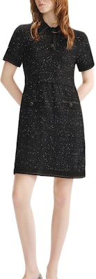 (Women) KARL LAGERFELD Black Short Sleeve Knit Mini Dress with Buttons. 236L1330 Lookbook (Women) KARL LAGERFELD Black Short Sleeve Knit Mini Dress with Buttons. 236L1330