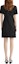 Shop (Women) KARL LAGERFELD Black Short Sleeve Knit Mini Dress with Buttons. 236L1330
