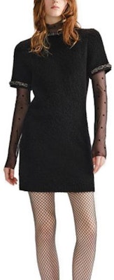 (Women) KARL LAGERFELD Black Short Sleeve Mini Dress 236L1334 Lookbook (Women) KARL LAGERFELD Black Short Sleeve Mini Dress 236L1334