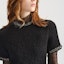 Details for (Women) KARL LAGERFELD Black Short Sleeve Mini Dress 236L1334