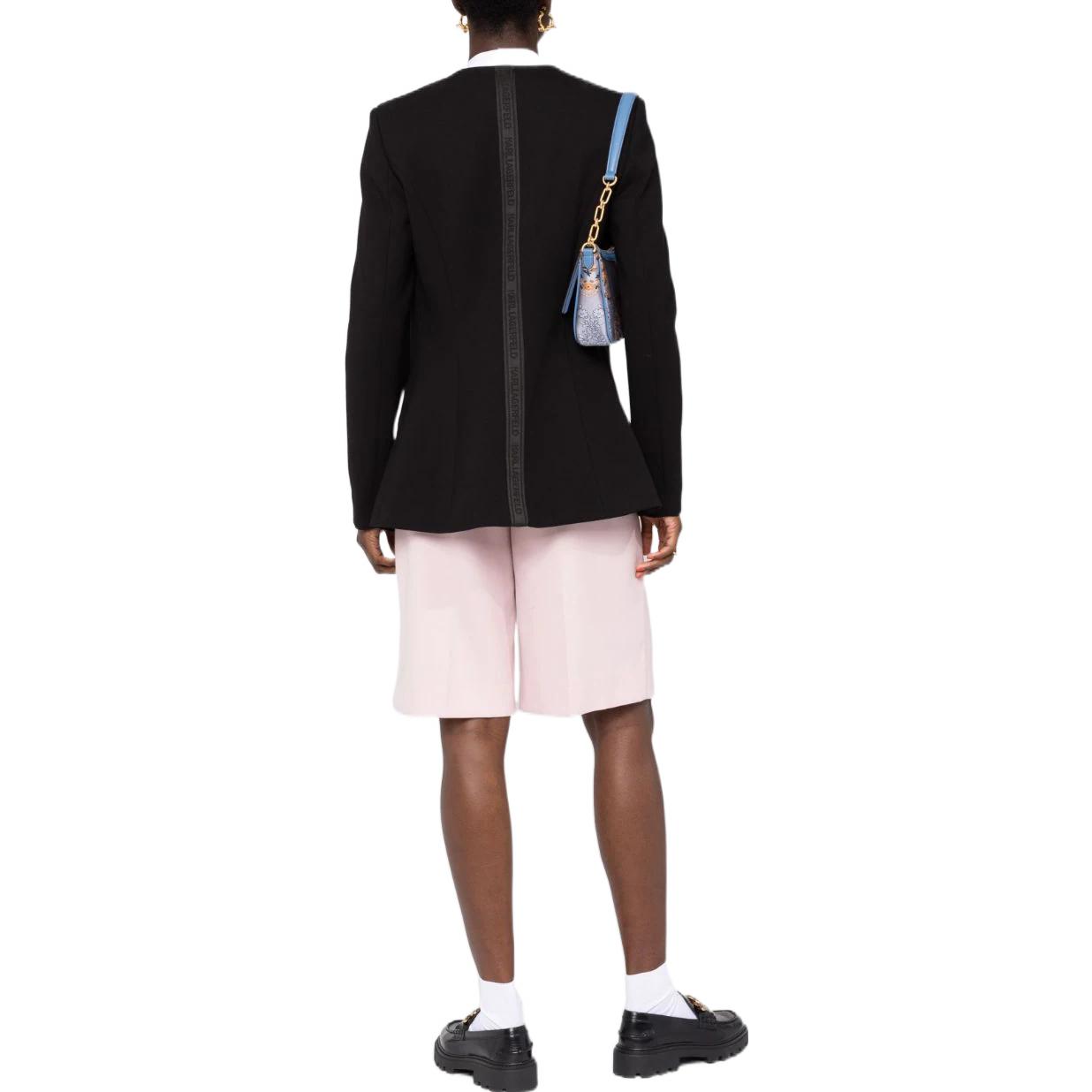 Shop (Women) KARL LAGERFELD  Black Single-Breasted Long Sleeve Blazer for Work 225W1400999