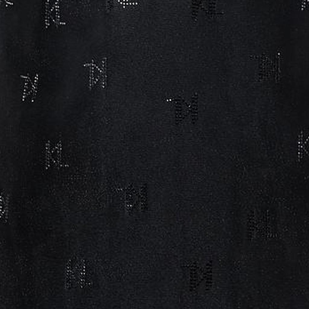 Sizing (Women) KARL LAGERFELD  Black Sleeveless Short Logo Print Dress. 231L1384