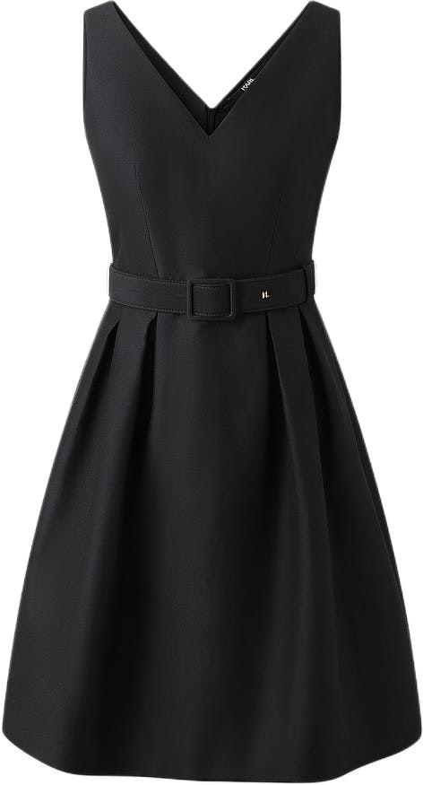 women-karl-lagerfeld-black-sleeveless-v-neck-midi-dress-elegant-style-241-l1310
