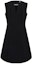 Buy (Women) KARL LAGERFELD Black Sleeveless V-Neck Zipper Dress for Daily Wear. E33L1305