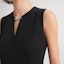 Details for (Women) KARL LAGERFELD Black Sleeveless V-Neck Zipper Dress for Daily Wear. E33L1305