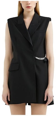 (Women) KARL LAGERFELD Black Solid Chain Detail Sleeveless Vest 221L1341 Buy (Women) KARL LAGERFELD Black Solid Chain Detail Sleeveless Vest 221L1341