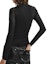 Shop (Women) KARL LAGERFELD Black Solid Stand Collar Knit Pullover Sweater. 236L2070