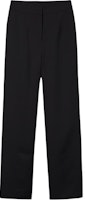 (Women) KARL LAGERFELD Black Solid Zip Straight-Leg Suit Pants. 231L1001 (Women) KARL LAGERFELD Black Solid Zip Straight-Leg Suit Pants. 231L1001