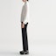 Purchase (Women) KARL LAGERFELD Black Solid Zip Straight-Leg Suit Pants. 231L1001
