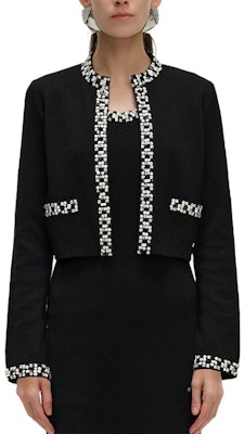 (Women) KARL LAGERFELD Black Striped Edge Knit Top - Casual Luxury Wear 241L2041 Lookbook (Women) KARL LAGERFELD Black Striped Edge Knit Top - Casual Luxury Wear 241L2041