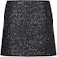 Lookbook (Women) KARL LAGERFELD Black Tweed Button-Accent Casual Skirt 237W1281