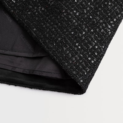 (Women) KARL LAGERFELD Black Tweed Button-Accent Casual Skirt 237W1281 Shop (Women) KARL LAGERFELD Black Tweed Button-Accent Casual Skirt 237W1281