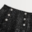 Purchase (Women) KARL LAGERFELD Black Tweed Button-Accent Casual Skirt 237W1281