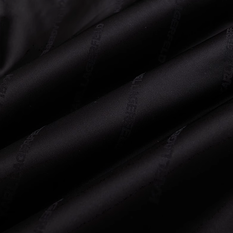 Sizing (Women) KARL LAGERFELD  Black Tweed Button-Accent Casual Skirt 237W1281