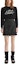 Lookbook (Women) KARL LAGERFELD Black Tweed High-Waisted Fringe A-Line Casual Skirt 236L1209
