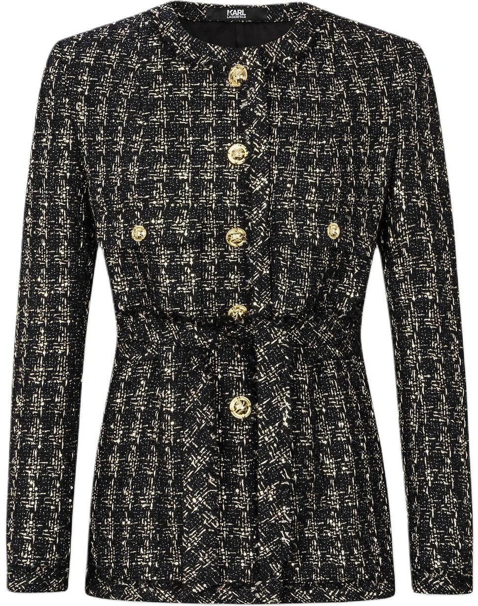 women-karl-lagerfeld-black-tweed-long-sleeve-loose-fit-jacket-coat-e37-w1584