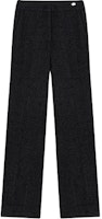 (Women) KARL LAGERFELD Black Tweed Wide-Leg Leisure Pants - Casual Luxury. 241L1001 (Women) KARL LAGERFELD Black Tweed Wide-Leg Leisure Pants - Casual Luxury. 241L1001