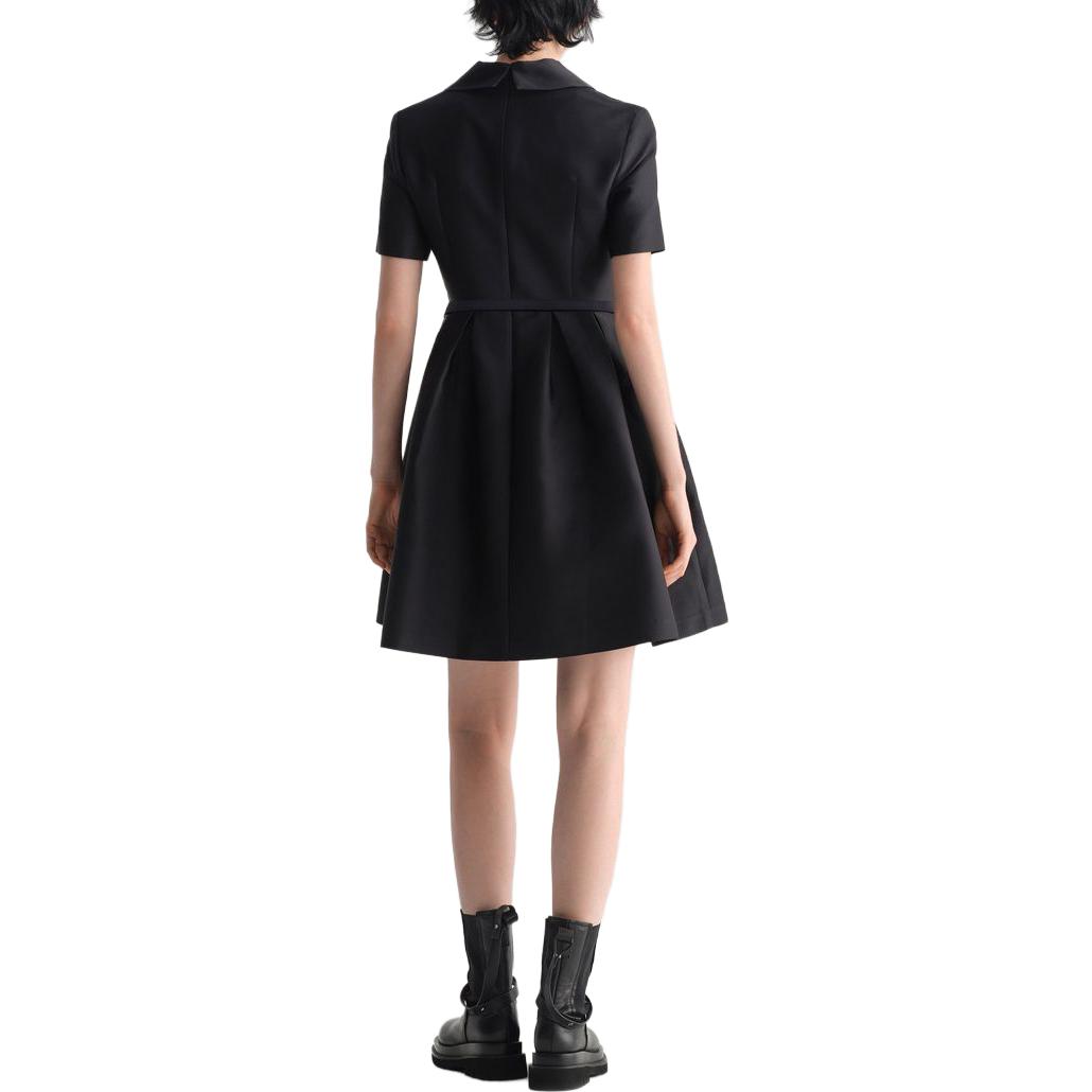 (Women) KARL LAGERFELD  Black V-Neck Short Sleeve Casual Mini Dress 231L1303-174047 圖 4