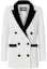 Buy (Women) KARL LAGERFELD Black White Colorblock Double-Breasted Blazer 221L1409-126862