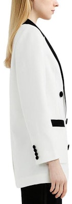 (Women) KARL LAGERFELD Black White Colorblock Double-Breasted Blazer 221L1409-126862 Sizing (Women) KARL LAGERFELD Black White Colorblock Double-Breasted Blazer 221L1409-126862