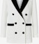 Cheap (Women) KARL LAGERFELD Black White Colorblock Double-Breasted Blazer 221L1409-126862