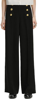 (Women) KARL LAGERFELD Black Wide-Leg Relaxed Suit Pants for Business & Casual Wear 241L1023 Buy (Women) KARL LAGERFELD Black Wide-Leg Relaxed Suit Pants for Business & Casual Wear 241L1023