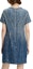 Lookbook (Women) KARL LAGERFELD Blue Sequin Gradient Denim Short Sleeve Mini Dress 241L1343